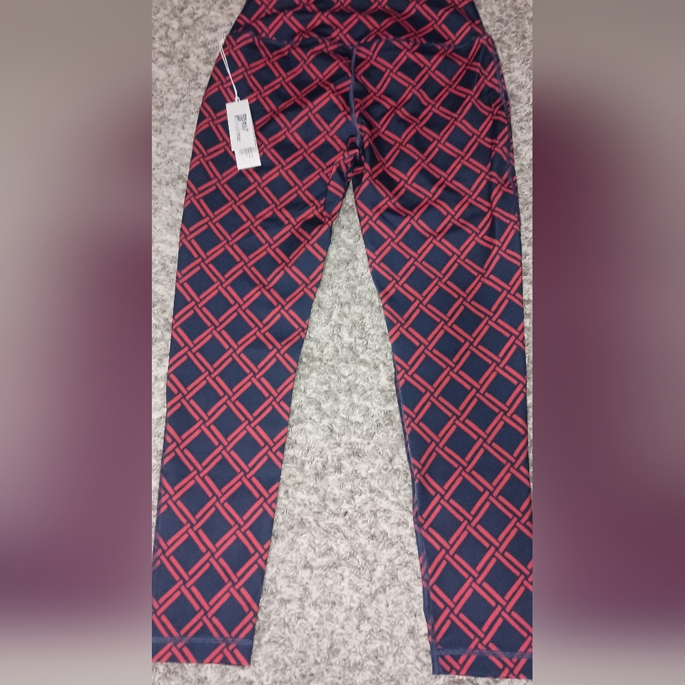 Women's Vineyard Vines Printed Performance Leggings Size Small Color Deep Bay... - Picture 3 of 3